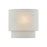 Justice Textile 1Lt Rectangle 14" Wall Sconce, White/Cream