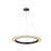 Justice Evolv Textile Medallo 24" LED Ring Pendant, BK/CR - FAB-8332-CREM-MBLK