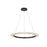 Justice Evolv Textile Medallo 32" LED Ring Pendant, BK/CR - FAB-8333-CREM-MBLK