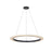 Justice Evolv Textile Medallo 42" LED Ring Pendant, BK/CR - FAB-8336-CREM-MBLK