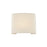 Justice Textile 1Lt Rectangle 12" Wall Sconce, White/Cream