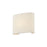 Justice Textile 1Lt Rectangle 12" Wall Sconce, White/Cream