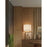 Justice Textile 1Lt Rectangle 12" Wall Sconce, White/Cream