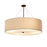 Justice Design Classic 60" Drum Pendant, Cream Linen/Bronze - FAB-9599-CREM-DBRZ