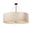 Justice Design Classic 60" Drum Pendant, White Linen/Bronze - FAB-9599-WHTE-DBRZ