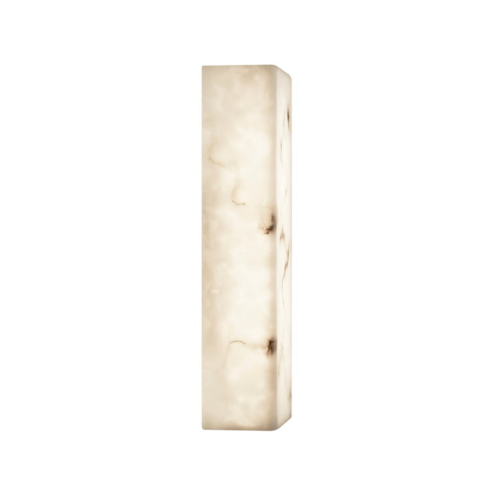 Justice Evolv LumenAria Medley 17" LED ADA Sconce, Brass/Alabaster