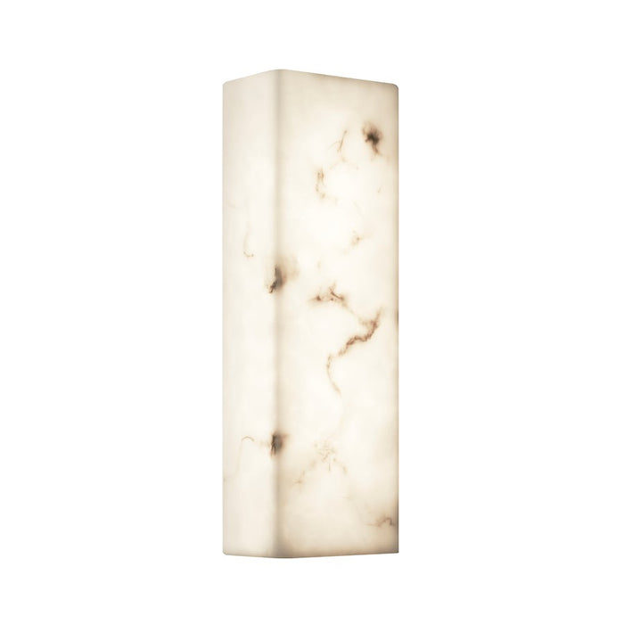Justice Evolv LumenAria Medley 17" LED ADA Sconce, Brass/Alabaster