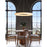 Justice LumenAria Medley LED 24" Ring Pendant, Brushed Brass/Faux Alabaster