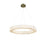 Justice LumenAria Medley LED 32" Ring Pendant, BR/Faux Alabaster - FAL-8223-BRSS