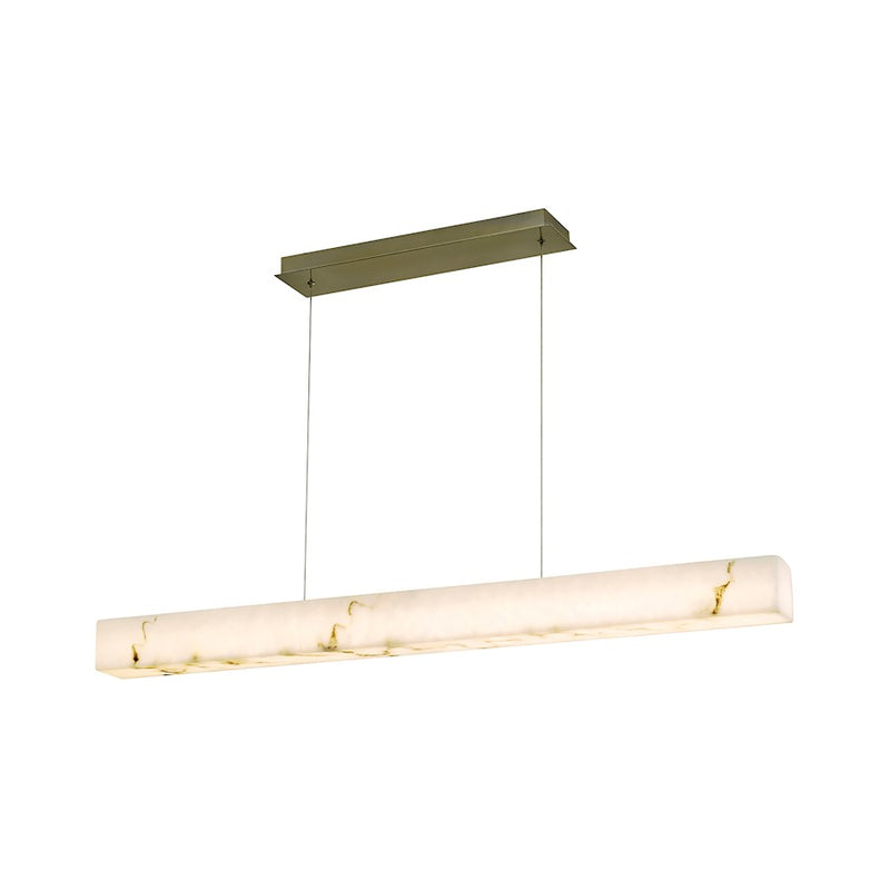 Justice Evolv LumenAria Medley 48" LED Linear Pendant, BS/AB - FAL-8239-BRSS