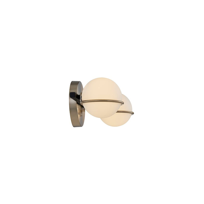 Justice Evolv Fusion Centric 2Lt Bath Bar, Black/Opal Glass