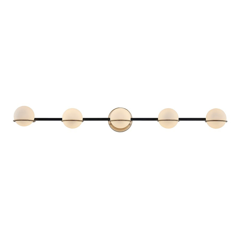 Justice Evolv Fusion Centric 5Lt Bath Bar, Black/Opal Glass