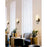 Justice Fusion Anchor 1Lt Cylinder Sconce, Black/Clear Frosted
