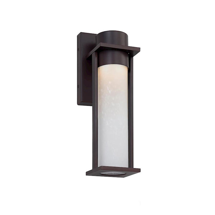 Justice Design Wooster LED 12" Outdoor Sconce, Etch/Black - FSN-7161W-ETCH-MBLK