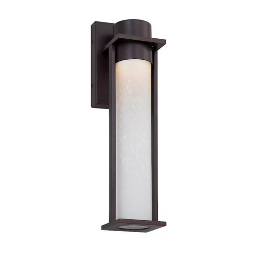 Justice Design Wooster LED 15" Outdoor Sconce, Etch/Black - FSN-7162W-ETCH-MBLK