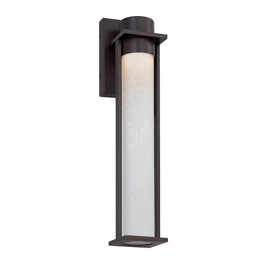 Justice Design Wooster LED 19" Outdoor Sconce, Etch/Black - FSN-7164W-ETCH-MBLK