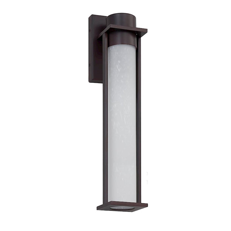 Justice Design Wooster LED 19" Outdoor Sconce, Etched/Black