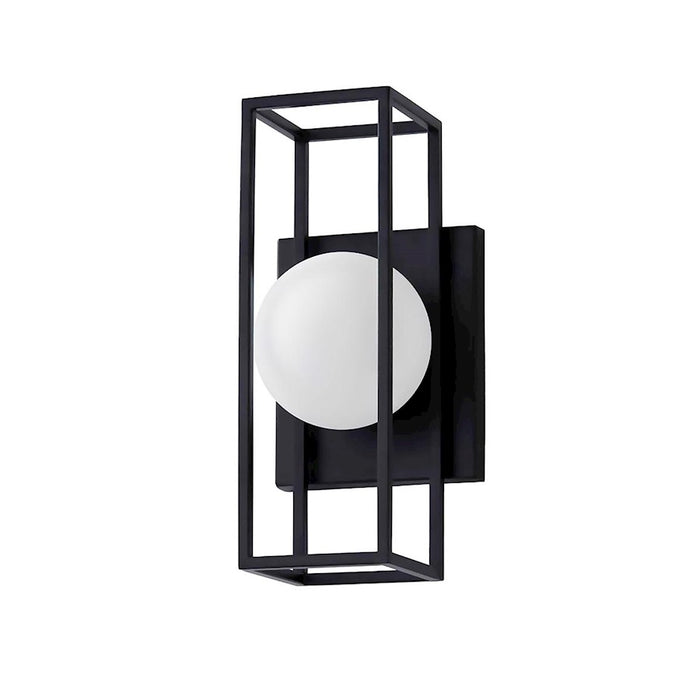 Justice Design Float LED Small Outdoor Sconce, Opal/Black