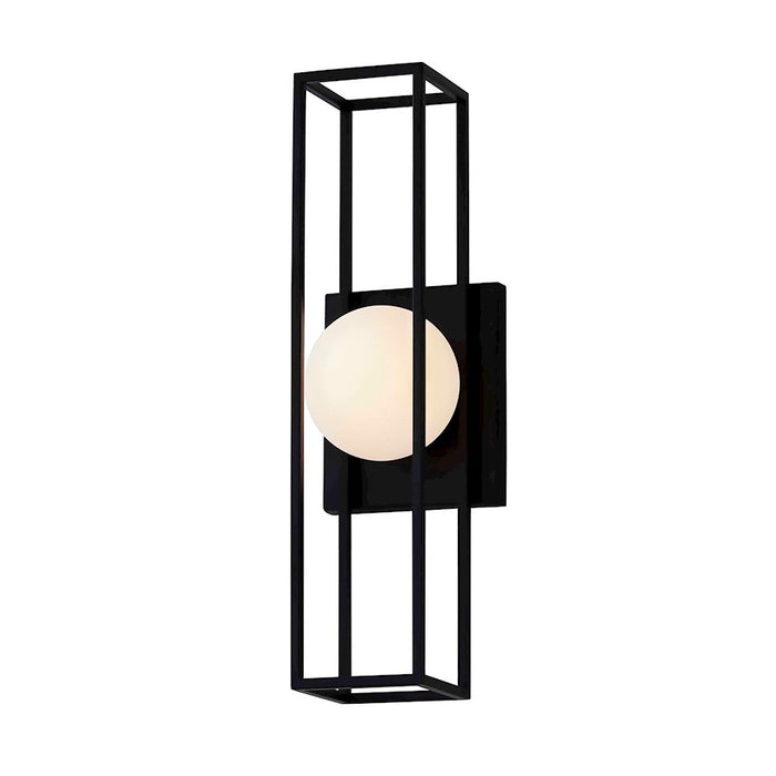 Justice Design Float LED Large Outdoor Sconce, Opal/Black - FSN-7184W-OPAL-MBLK