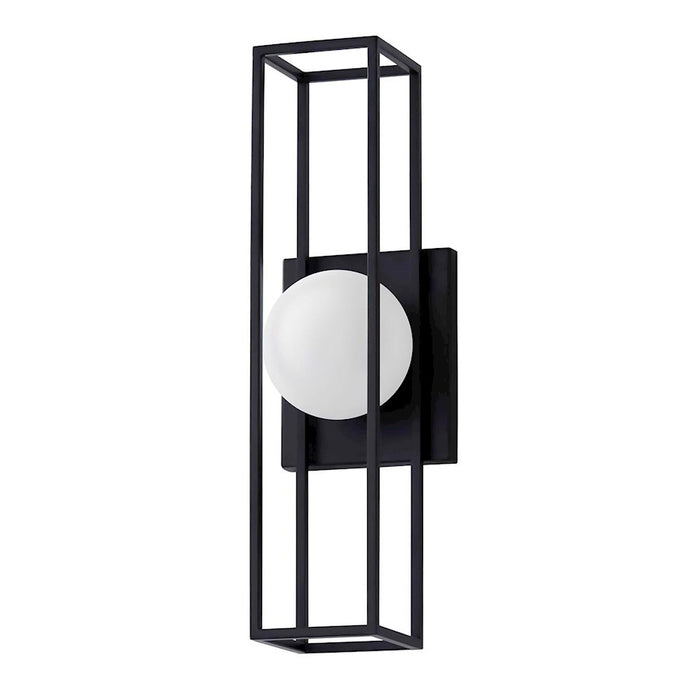 Justice Design Float LED Large Outdoor Sconce, Opal/Black