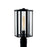 Justice Fusion Edgeworth 1Lt Post Light, Black/Clear Glass - FSN-7673W-CLER-MBLK