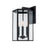 Justice Fusion Edgeworth 3Lt Rec Outdoor Sconce, Black/Clear