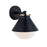 Justice Fusion Ravelle Cone 13" Out Sconce, BK/BR Ring/OP - FSN-7682W-OP-MBBR