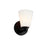 Justice Design Alpino 1 Light Wall Sconce, Opal/Matte Black