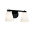 Justice Design Alpino 2 Light Bath Bar, Opal/Matte Black - FSN-8032-OPAL-MBLK