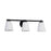 Justice Design Alpino 3 Light Bath Bar, Opal/Matte Black