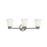 Justice Design Alpino 3 Light Bath Bar, Opal/Brushed Nickel