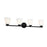 Justice Design Alpino 4 Light Bath Bar, Opal/Matte Black