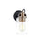 Justice Design Brooklyn 1Lt Wall Sconce, Clear/Black/Brass - FSN-8191-CLER-MBBR