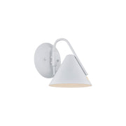 Justice Design Evolv Zag 1Lt LED Wall Sconce, White/White - NSH-4241-WHTE