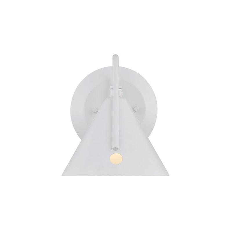 Justice Design Evolv Zag 1Lt LED Wall Sconce, White/White