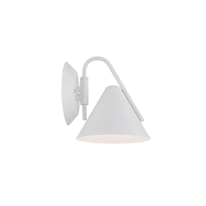 Justice Design Evolv Zag 1Lt LED Wall Sconce, White/White