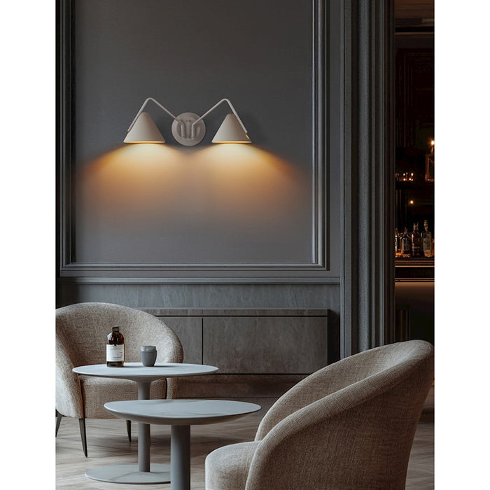 Justice Design Evolv Zag 2Lt LED Wall Sconce, White