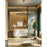 Justice Design Clayton 42" 1 Tier 18Lt Chandelier, Black/Brass
