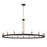 Justice Design Clayton 60" 1 Tier 18Lt Chandelier, Black/Brass