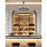Justice Design Clayton 42" 2 Tier 27Lt Chandelier, Black/Brass