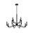 Justice Design Evolv Bedford 32" 2-Tier 12Lt Chandelier, Black