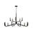 Justice Design Evolv Bedford 48" 2-Tier 15Lt Chandelier, Black - NSH-8185-MBBR