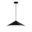 Justice Design Conos 3 Light Cone Pendant, Black/White Interior/ - NSH-8946-MBWT