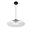 Justice Design Conos 3 Light Cone Pendant, Black/White Interior