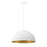 Justice Design Evolv Elias 18" 3Lt Dome Pendant, White/Metal - NSH-9841-MTGD