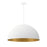 Justice Design Evolv Elias 24" 5Lt Dome Pendant, White/Metal - NSH-9842-MTGD