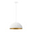 Justice Design Evolv Elias 14" 1Lt Dome Pendant, White/Metal - NSH-9845-MTGD
