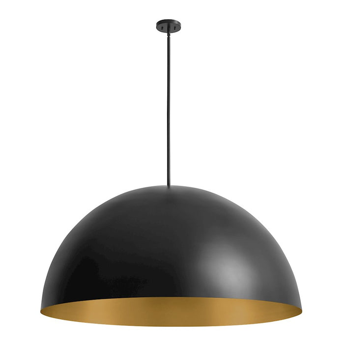 Justice Design Evolv Elias 47" 8Lt Dome Pendant, Black/Metal - NSH-9847-CBGD