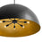 Justice Design Evolv Elias 47" 8Lt Dome Pendant, Black/Metal