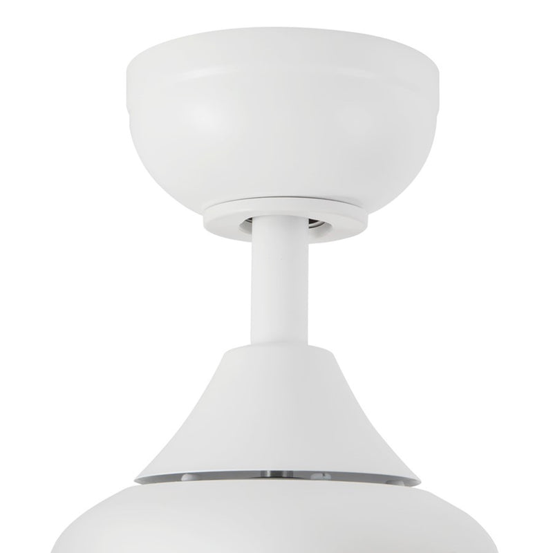 Haus Appeal Calloway 52in 3-Blade Ceiling Fan | Modern White Steel and MDF | Bedroom & Living Room | 1530lm 3000K Damp | Model CF0716452WH-LKW